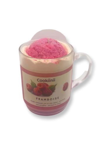 Bougie Mug Glace Framboise